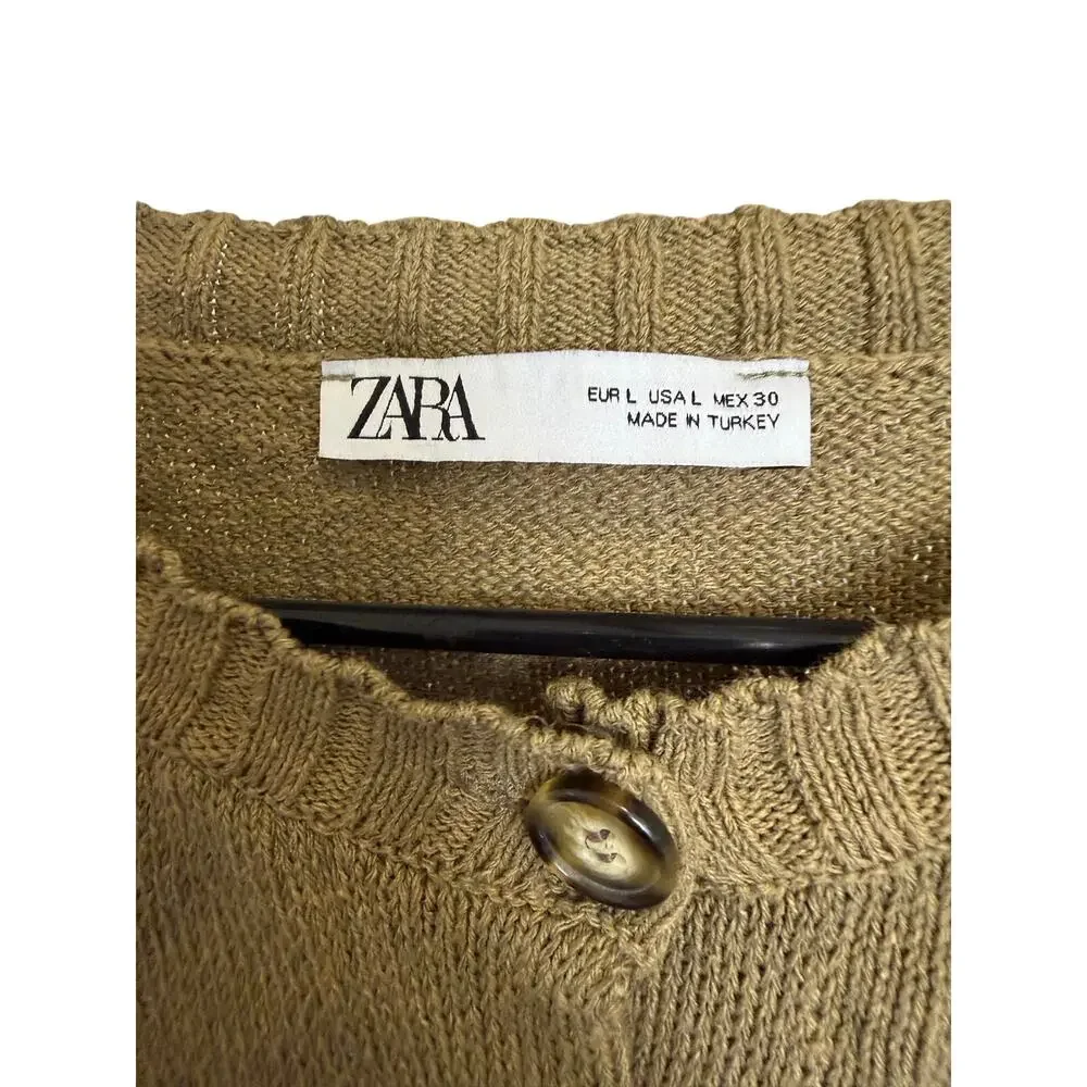 zara button up cardigan sweater - Picture 3 of 5
